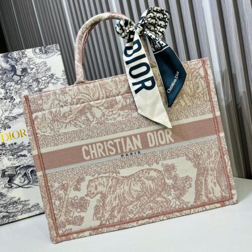 Christian Dior Pink Tiger Tote (With Box)