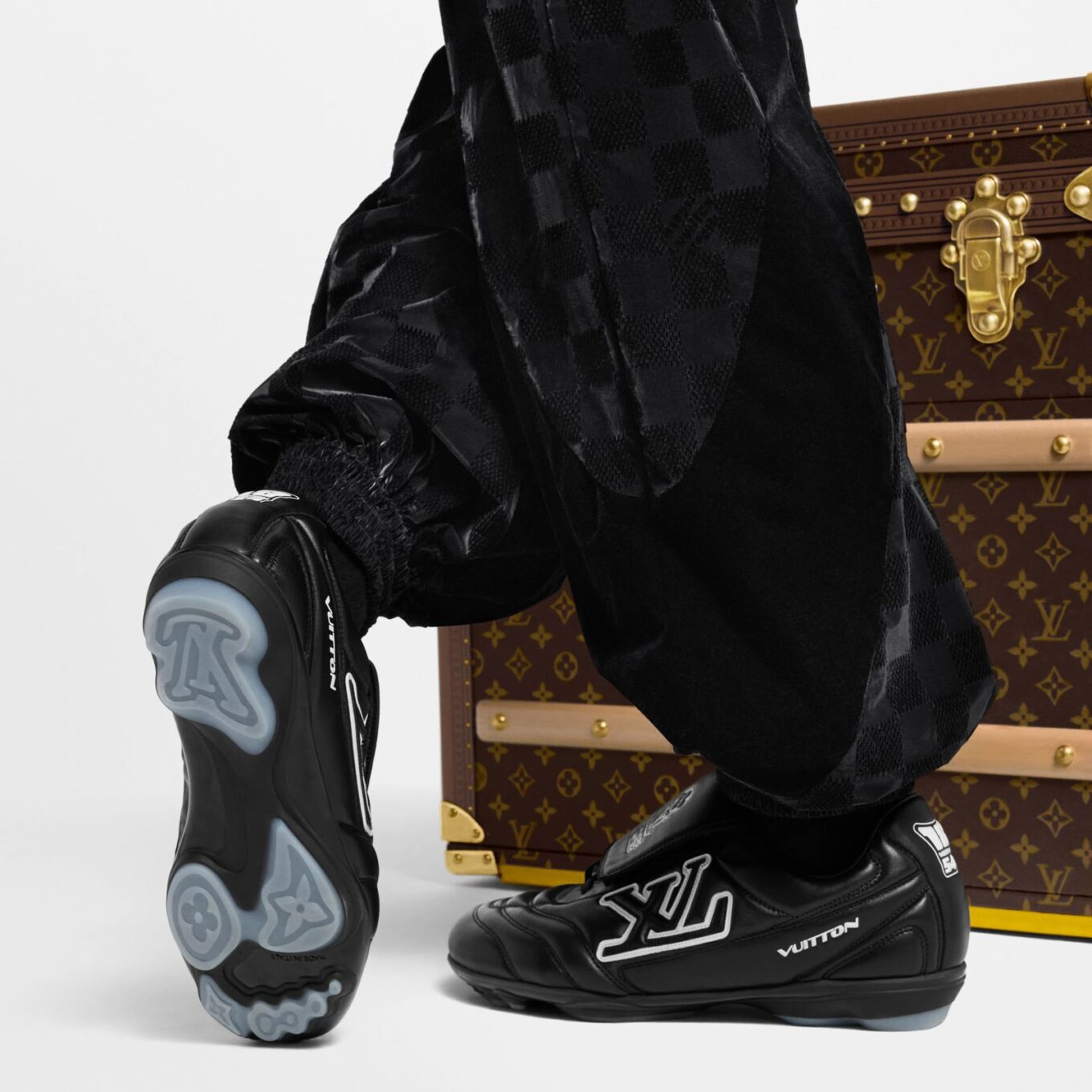 Louis Vuitton Footprint Soccer Black Sneaker