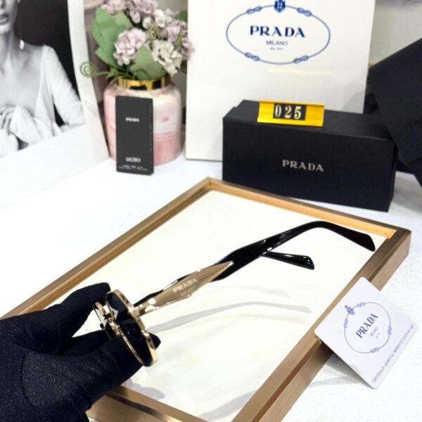 Prada Hexagonal Black Unisex Sunglass