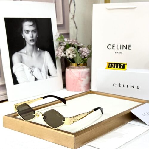 Celine Brown Hexagon Sunglass For Women
