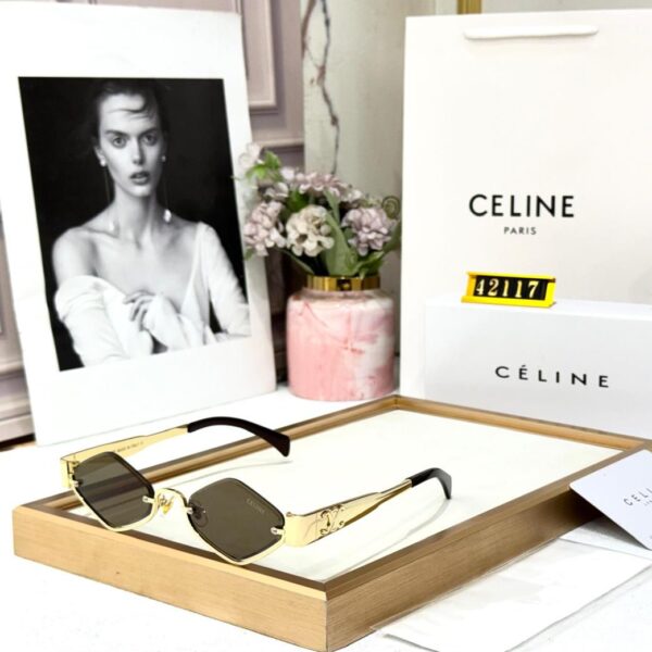 WhatsApp Image 2026-02-11 at 7.22.02 PM Celine Brown Hexagon Sunglass For Women