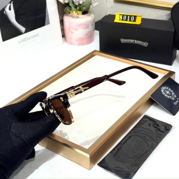WhatsApp Image 2026-02-12 at 3.50.04 PM (1) Chromeheart Brown Wayfarer Sunglass for Men