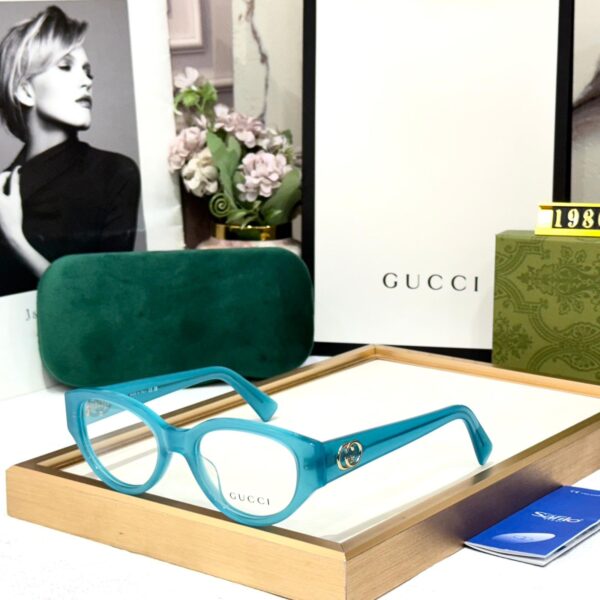 Gucci Blue Cat-Eye Optical Eyeglasses for Women