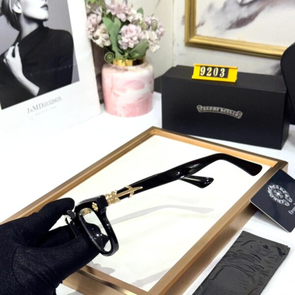 Chromeheart Black Gold Optical Unisex Eyeglasses