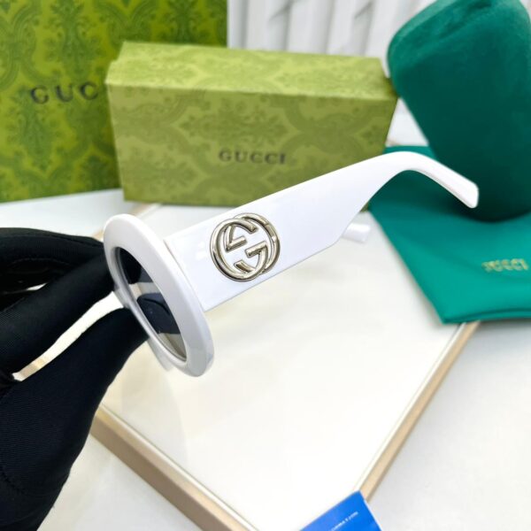 WhatsApp Image 2026-02-13 at 13.20.00 Gucci Round White Black Sunglass For Women