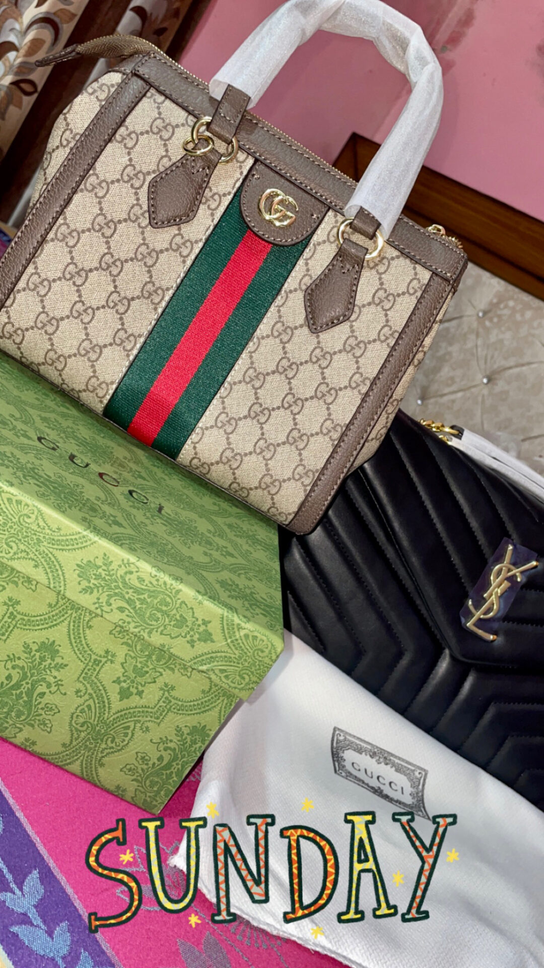 Gucci Ophidia Coffee Handbag (With Box) photo review